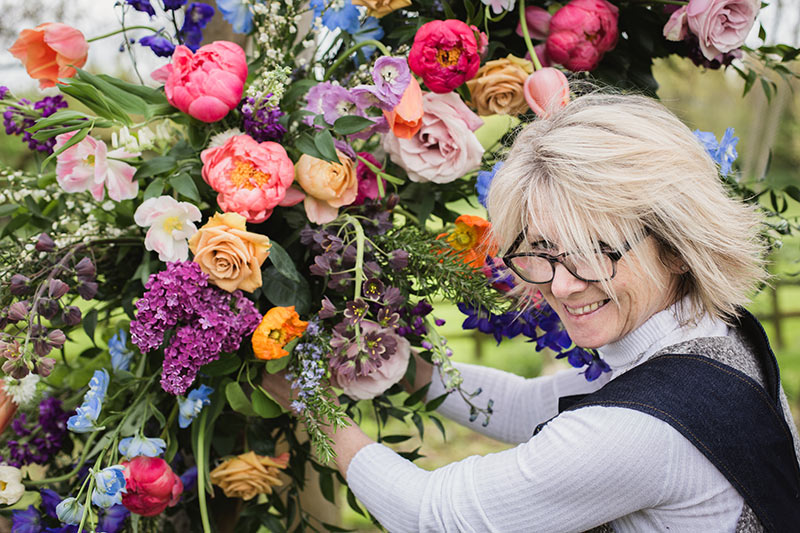 Wedding flowers display